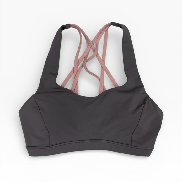 lululemon athletica Other - Lululemon Free to Be Bra Womens 6 Grey Sports Bra Light Support C D Cup Longline